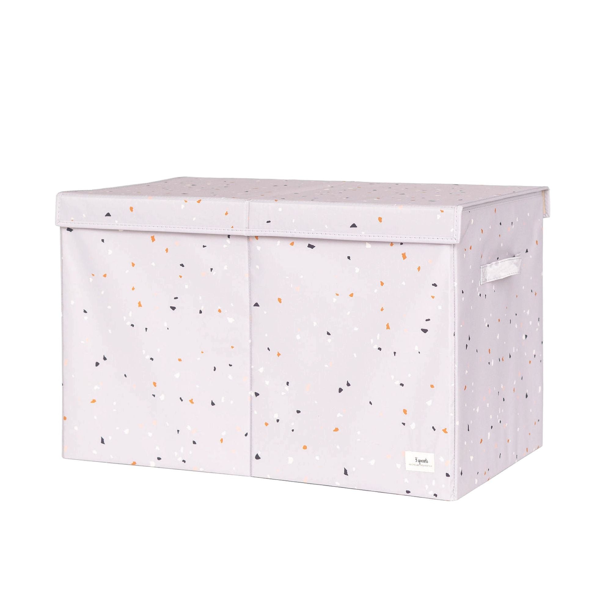 3-sprouts-coffre-de-rangement-pliable-en-tissu-recycl-gris-terrazzo image 1