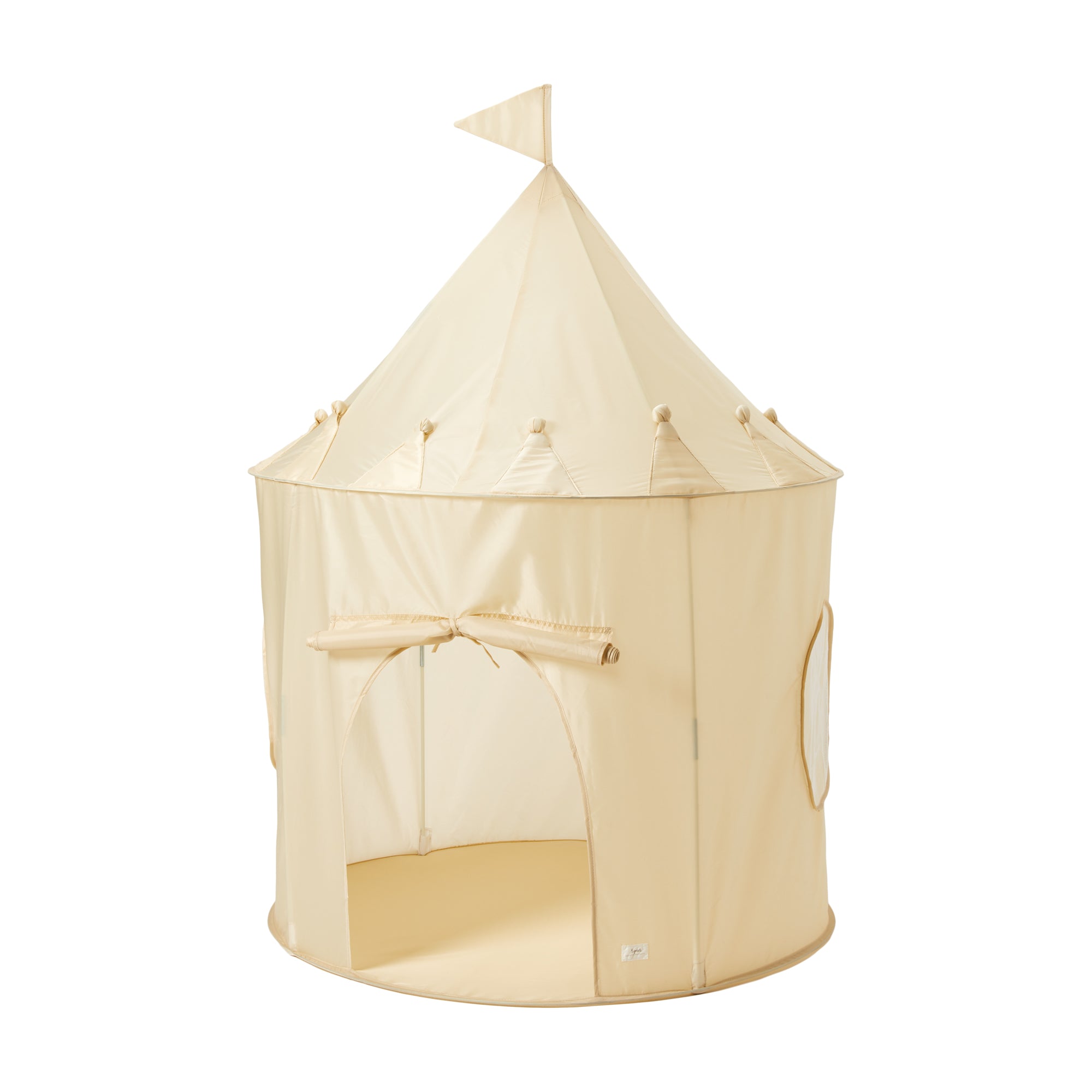 3-sprouts-tente-de-jeu-enfant-beige-en-tissu-recycl-cabane-lecture image 1