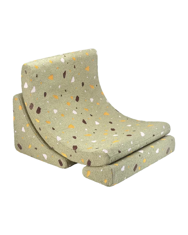 wigiwama-fauteuil-lune-terrazzo-moss image 1
