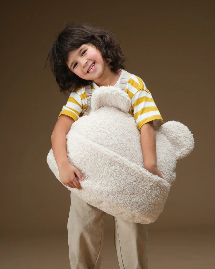 wigiwama-teddy-pouch-cream-white-coussin-rangement-enfant image 2