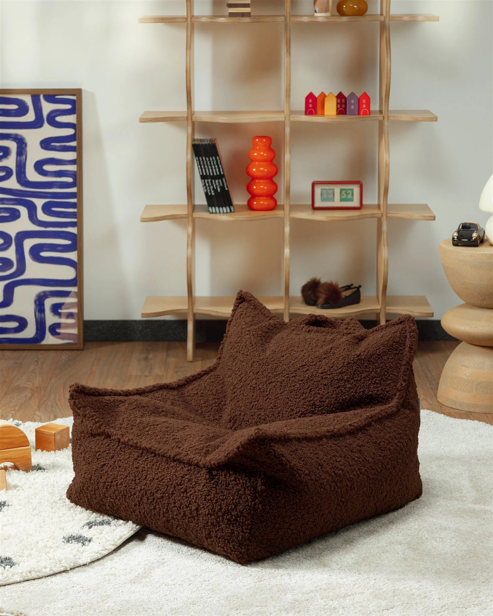wigiwama-pouf-warm-hazel-pouffe-enfant-teddy-brun-fonc image 3