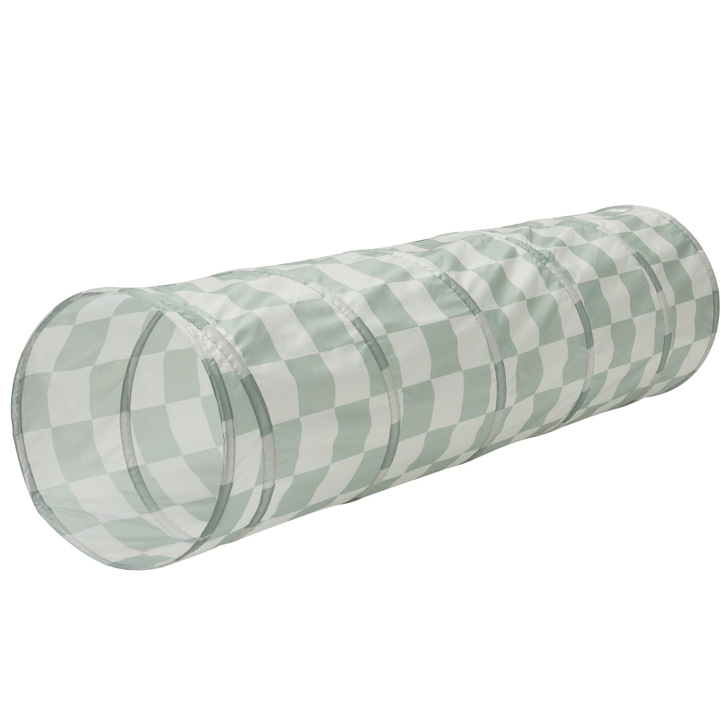 3-sprouts-tunnel-de-jeu-tissu-recycl-damier-vert-pliable image 1
