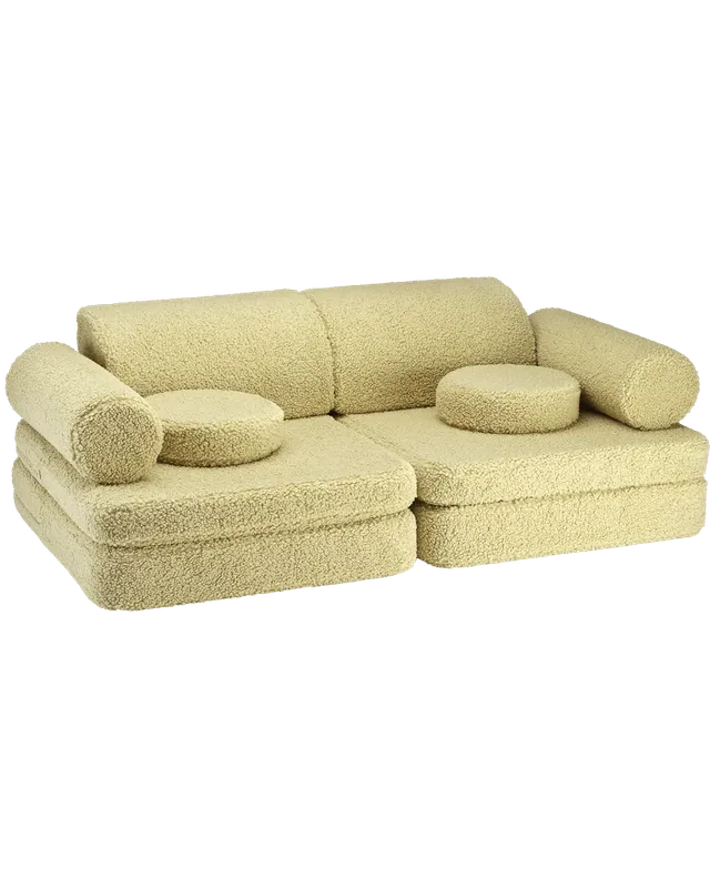 wigiwama-settee-matcha-canap-de-jeu-modulaire-9-pi-ces-teddy image 1