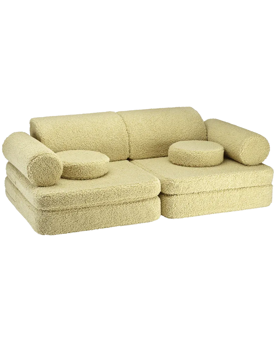 wigiwama-settee-matcha-canap-de-jeu-modulaire-9-pi-ces-teddy image 1