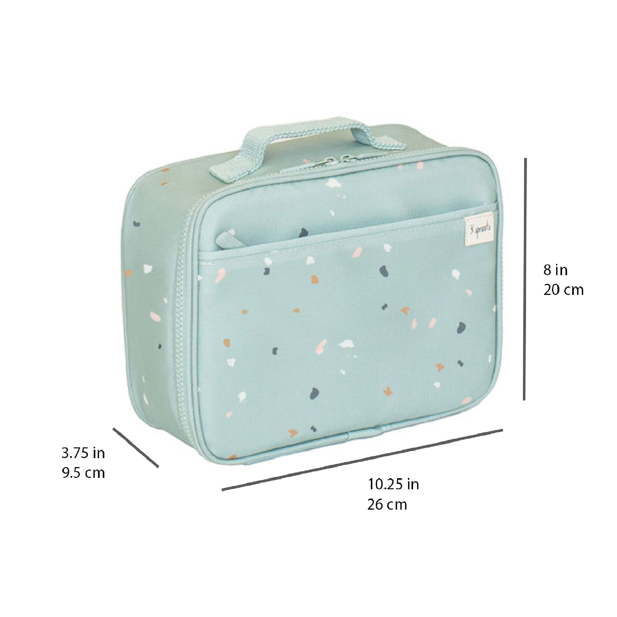 3-sprouts-sac-lunch-isotherme-tissu-recycl-terrazzo-green image 5