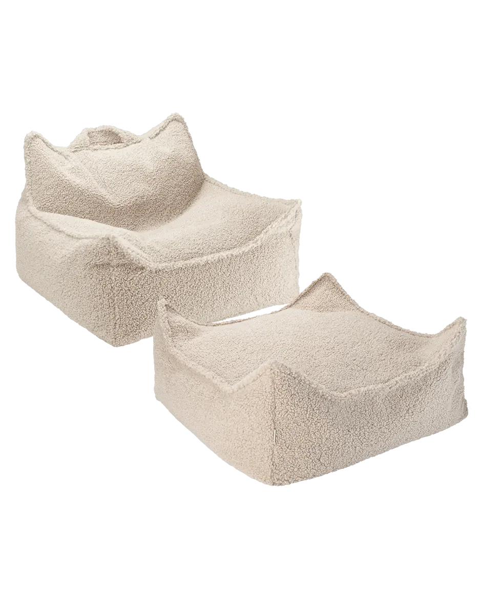 wigiwama-kit-fauteuil-poire-et-ottoman-biscuit image 1