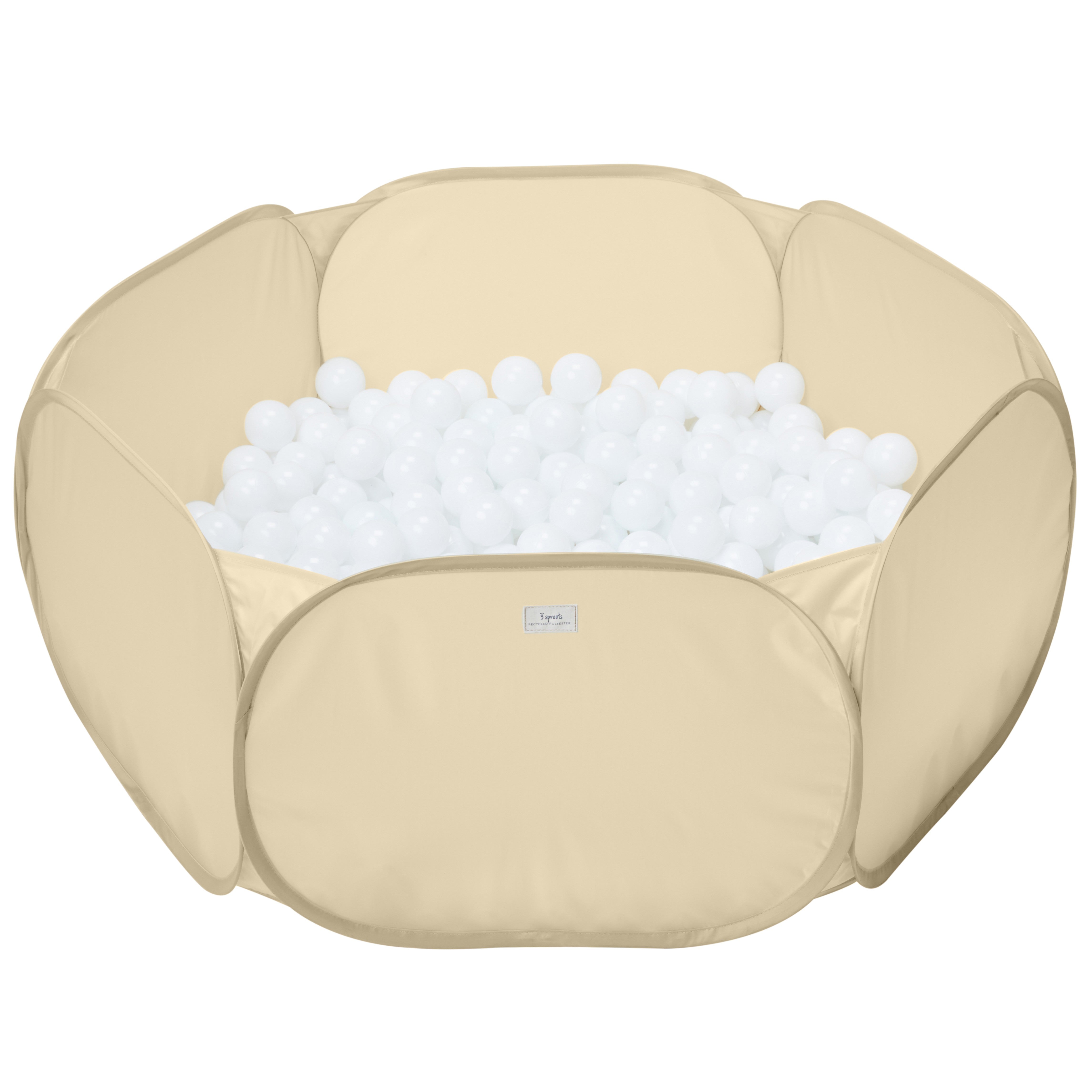 3-sprouts-piscine-balles-enfant-beige-tissu-recycl-pop-up image 3