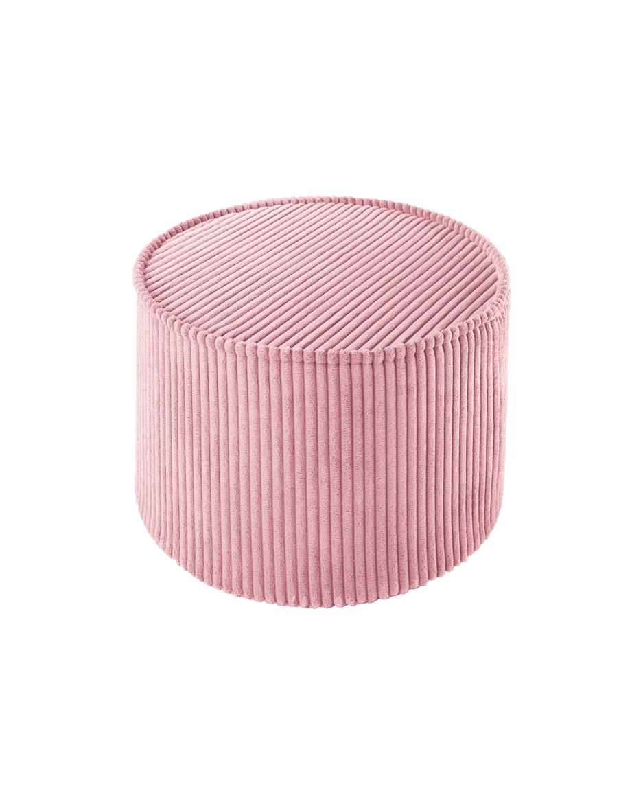 wigiwama-pouf-enfant-pink-mousse-velours-c-tel image 1