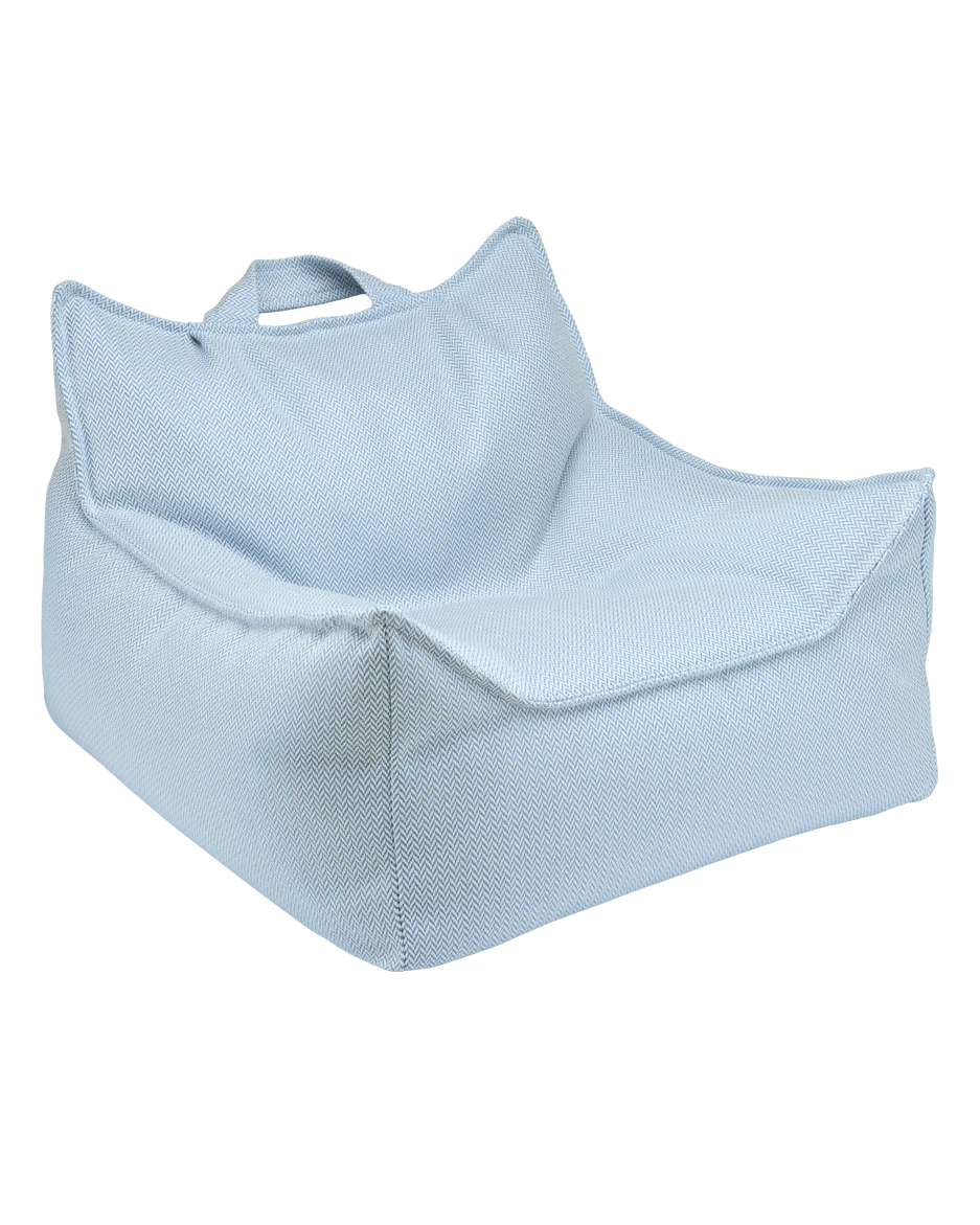 wigiwama-fauteuil-poire-outdoor-pouf-enfant-azure image 1