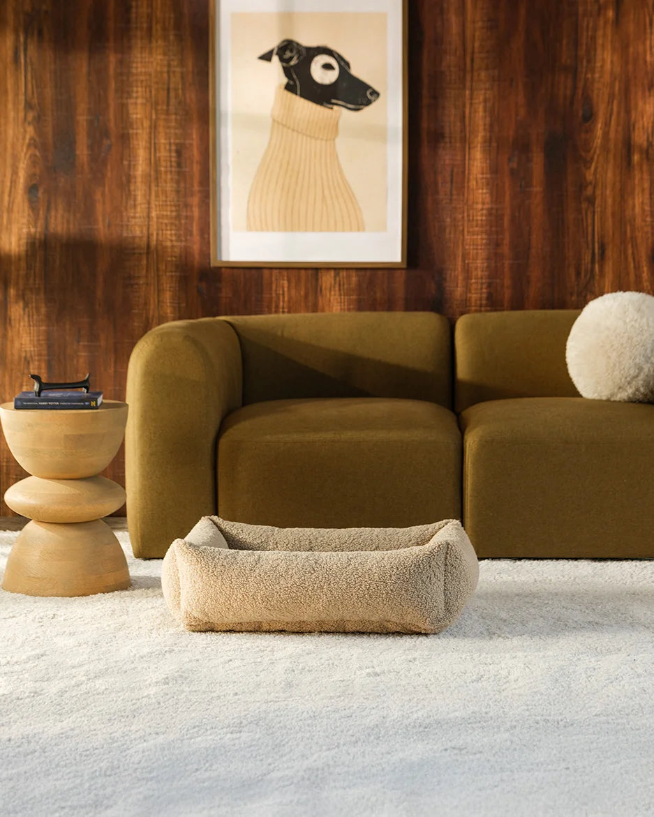 wigiwama-biscuit-pet-snuggle-bed-m-lit-chien-teddy-r-versible image 3