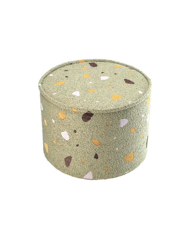 wigiwama-pouf-terrazzo-moss-pouf-enfant image 1