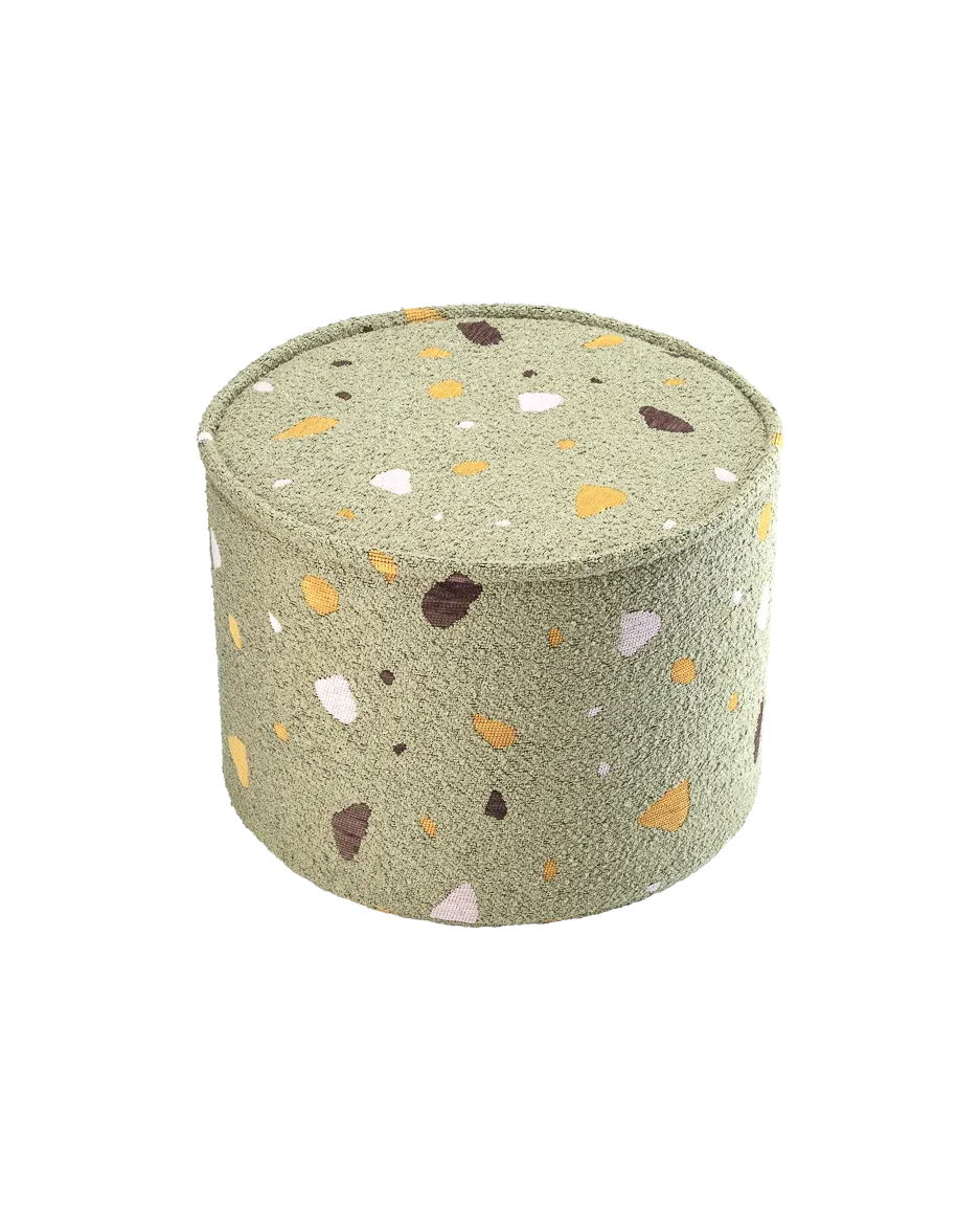 wigiwama-pouf-terrazzo-moss-pouf-enfant image 1