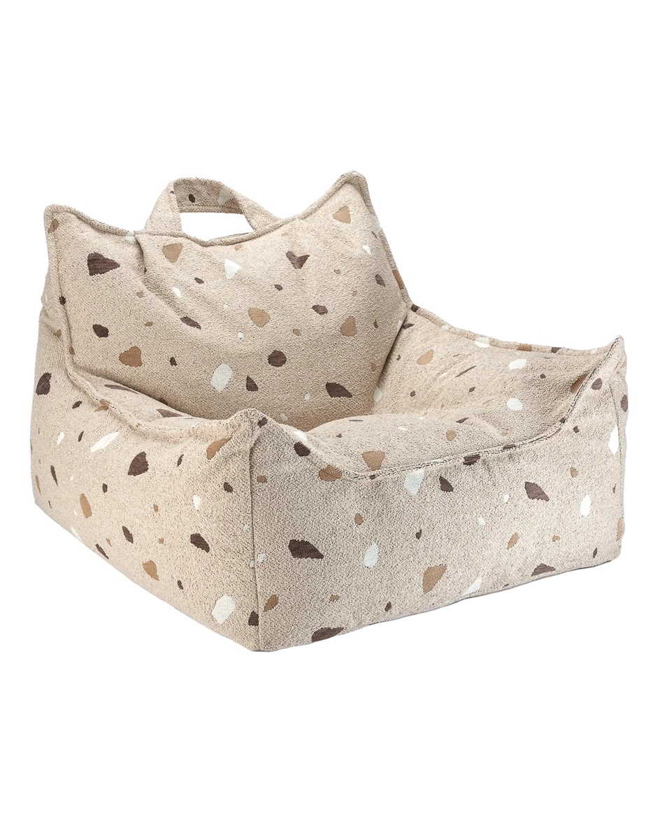 wigiwama-housse-fauteuil-poire-terrazzo-sand-housse-de-rechange image 2