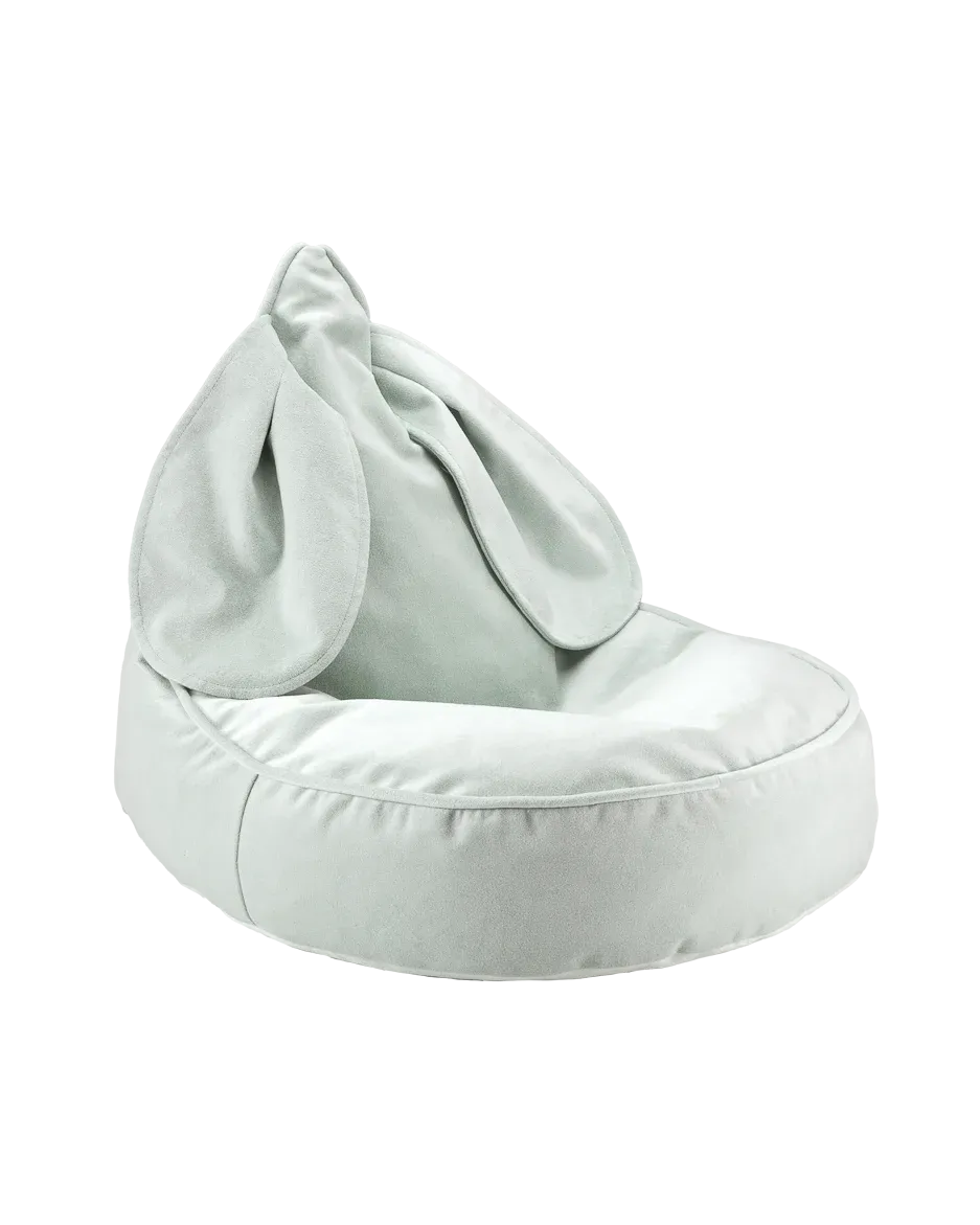 wigiwama-pouf-lapin-misty-green-pouf-enfant-velours image 1