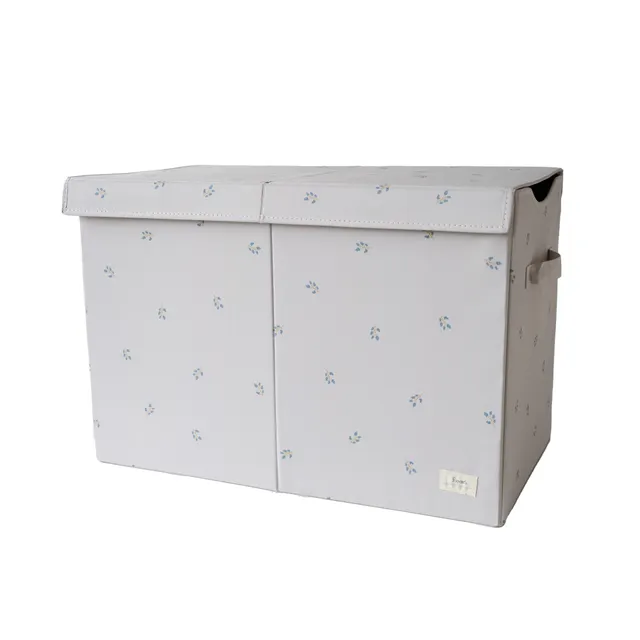 3-sprouts-blueberry-taupe-coffre-de-rangement-pliant-en-tissu-recycl image 1