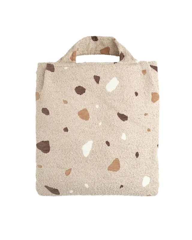wigiwama-housse-fauteuil-poire-terrazzo-sand-housse-de-rechange image 1