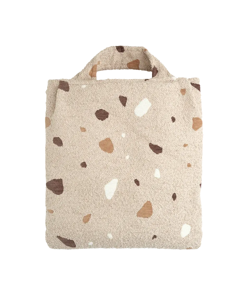 wigiwama-housse-fauteuil-poire-terrazzo-sand-housse-de-rechange image 1
