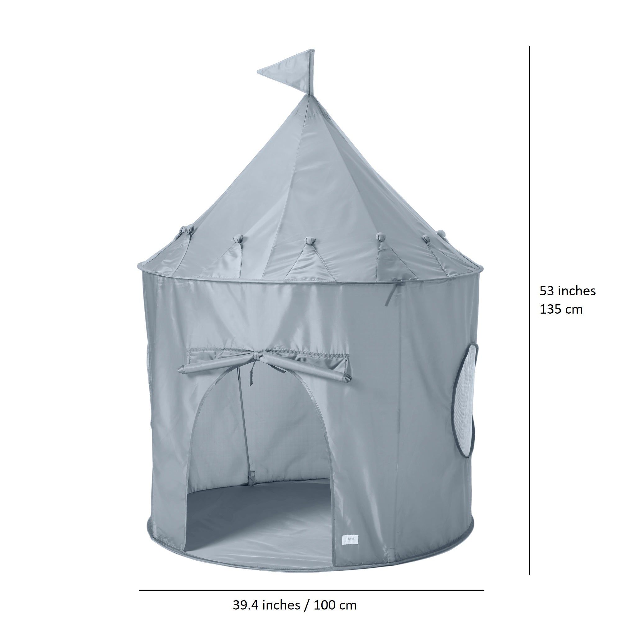 3-sprouts-tente-de-jeu-tissu-recycl-bleue-134-6-cm-avec-fen-tres image 3