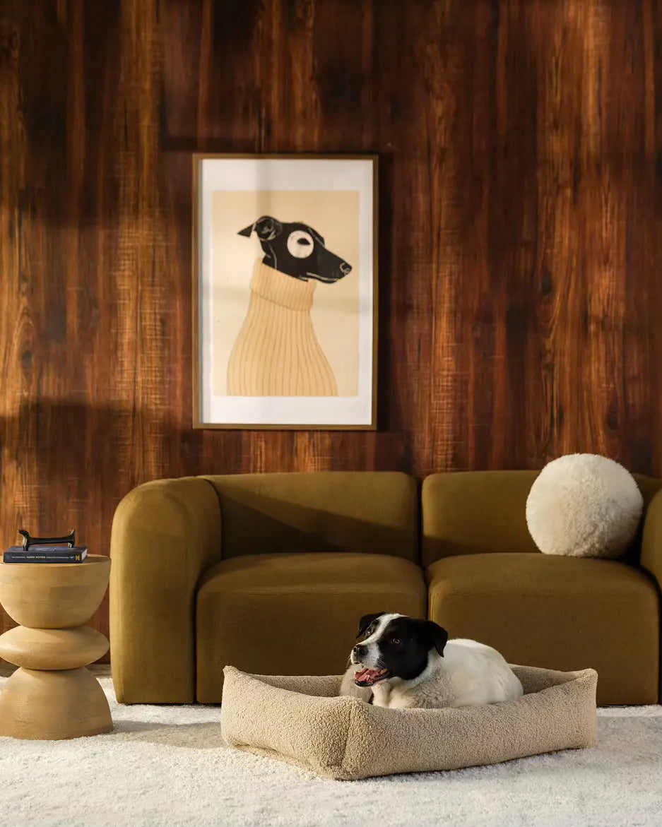 wigiwama-pet-snuggle-bed-l-biscuit-lit-chien-teddy-r-versible image 2