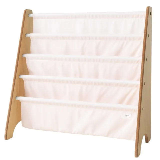 3-sprouts-biblioth-que-enfant-rose-tissu-recycl image 1