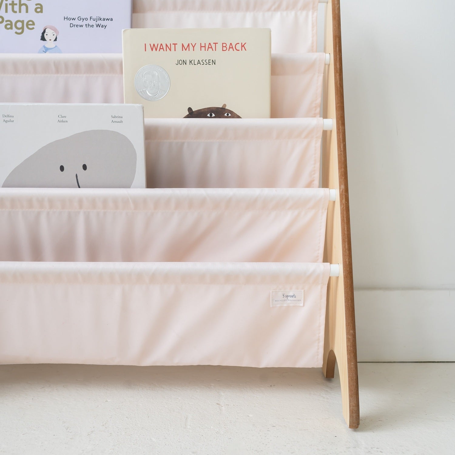 3-sprouts-biblioth-que-enfant-rose-tissu-recycl image 4