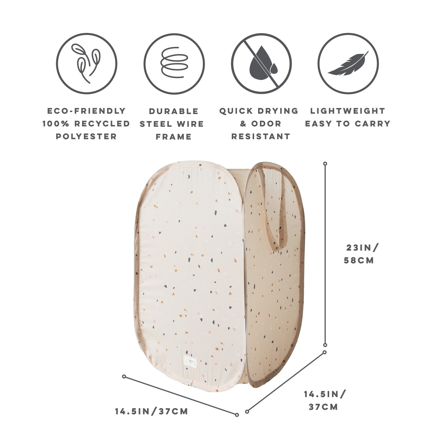3-sprouts-panier-linge-pop-up-terrazzo-beige-tissu-recycl image 4