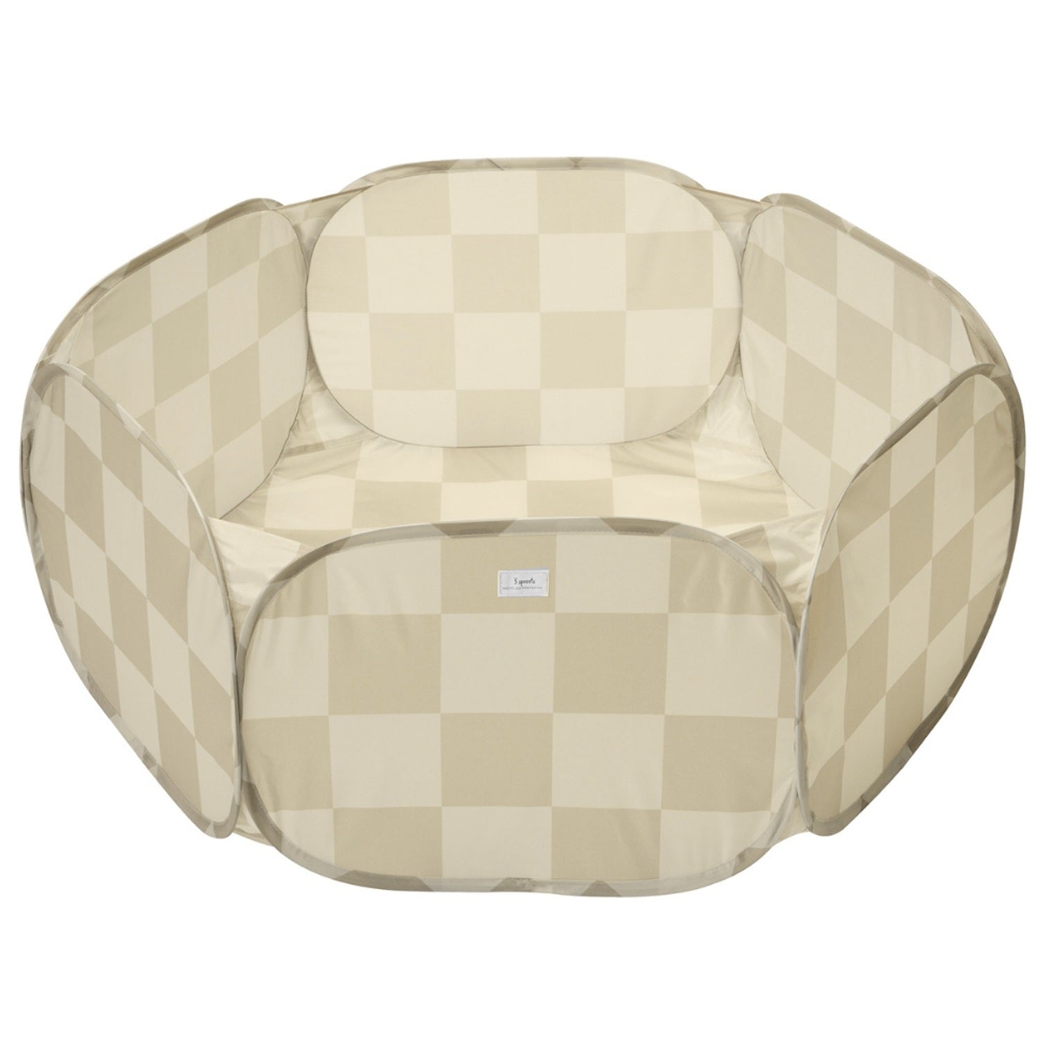 3-sprouts-piscine-balles-enfant-checkerboard-beige image 1