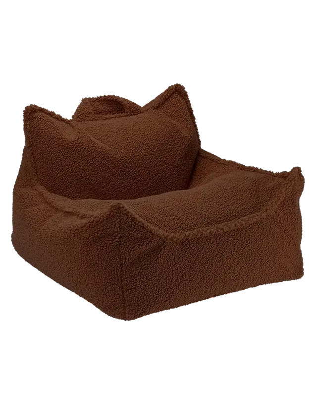 wigiwama-pouf-warm-hazel-pouffe-enfant-teddy-brun-fonc image 1