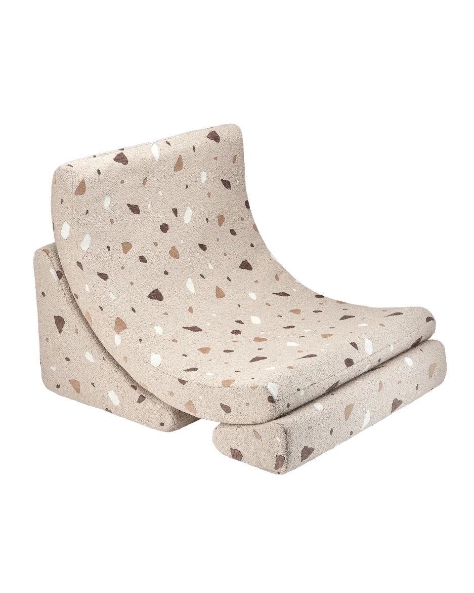 wigiwama-fauteuil-lune-chaise-modulable-enfant-terrazzo-sand image 1