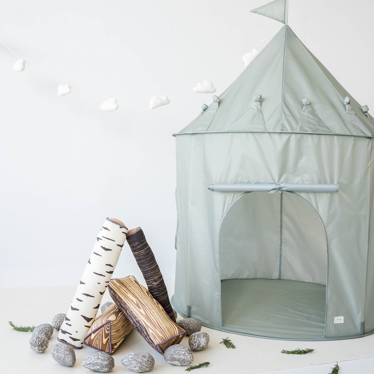 3-sprouts-tente-de-jeu-tissu-recycl-verte-cabane-enfant image 3