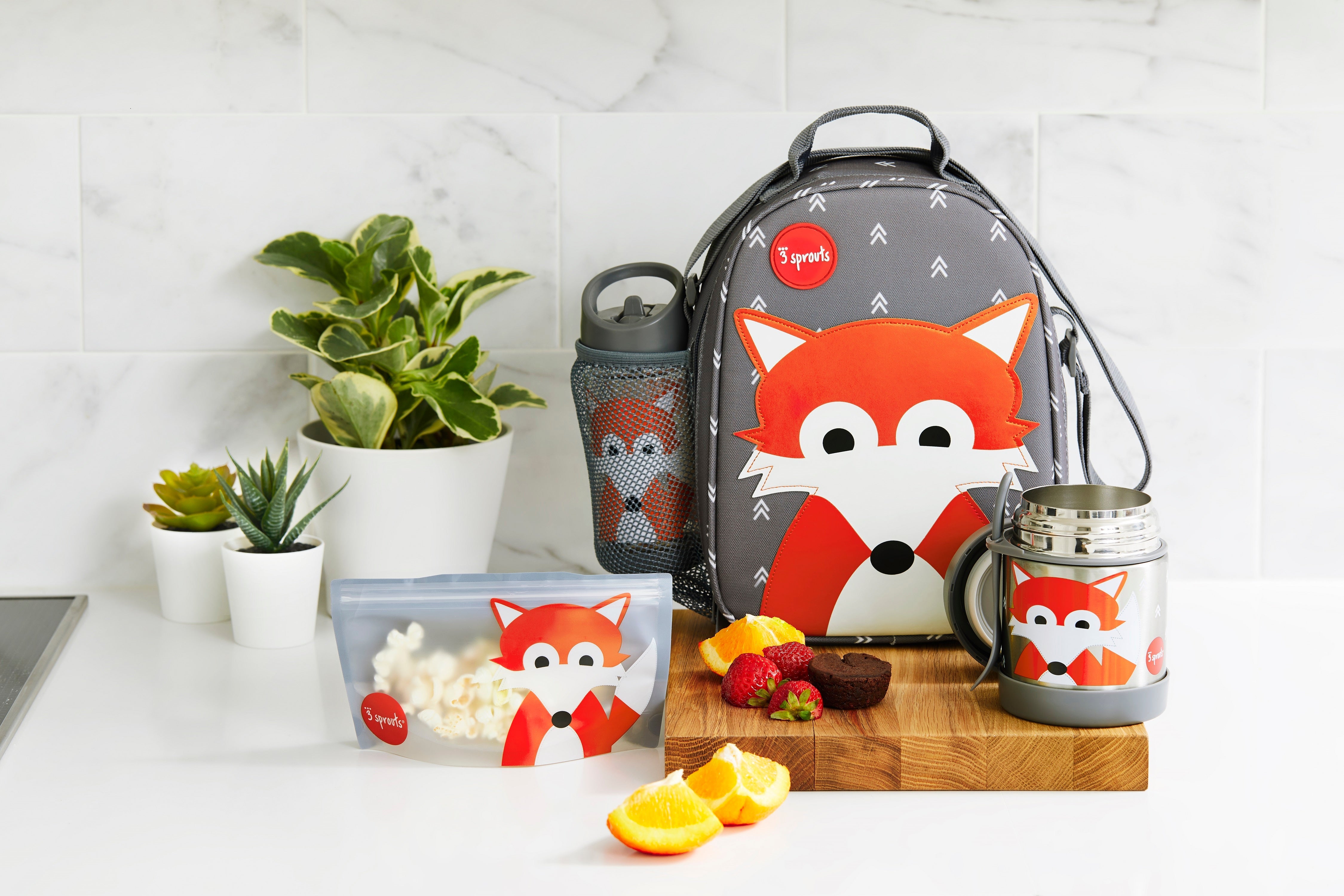 3-sprouts-sac-snack-renard-lot-de-2-sacs-r-utilisables image 3