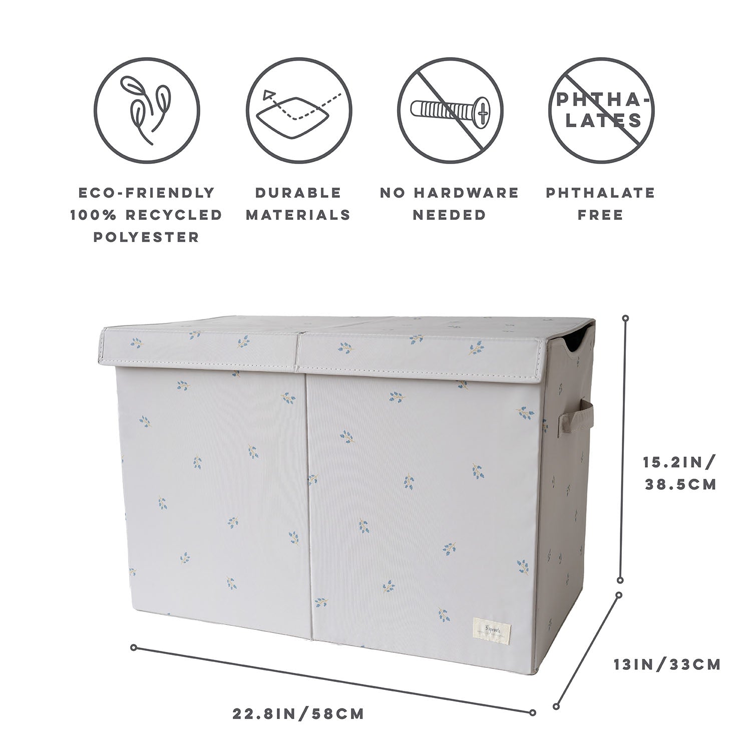 3-sprouts-blueberry-taupe-coffre-de-rangement-pliant-en-tissu-recycl image 5