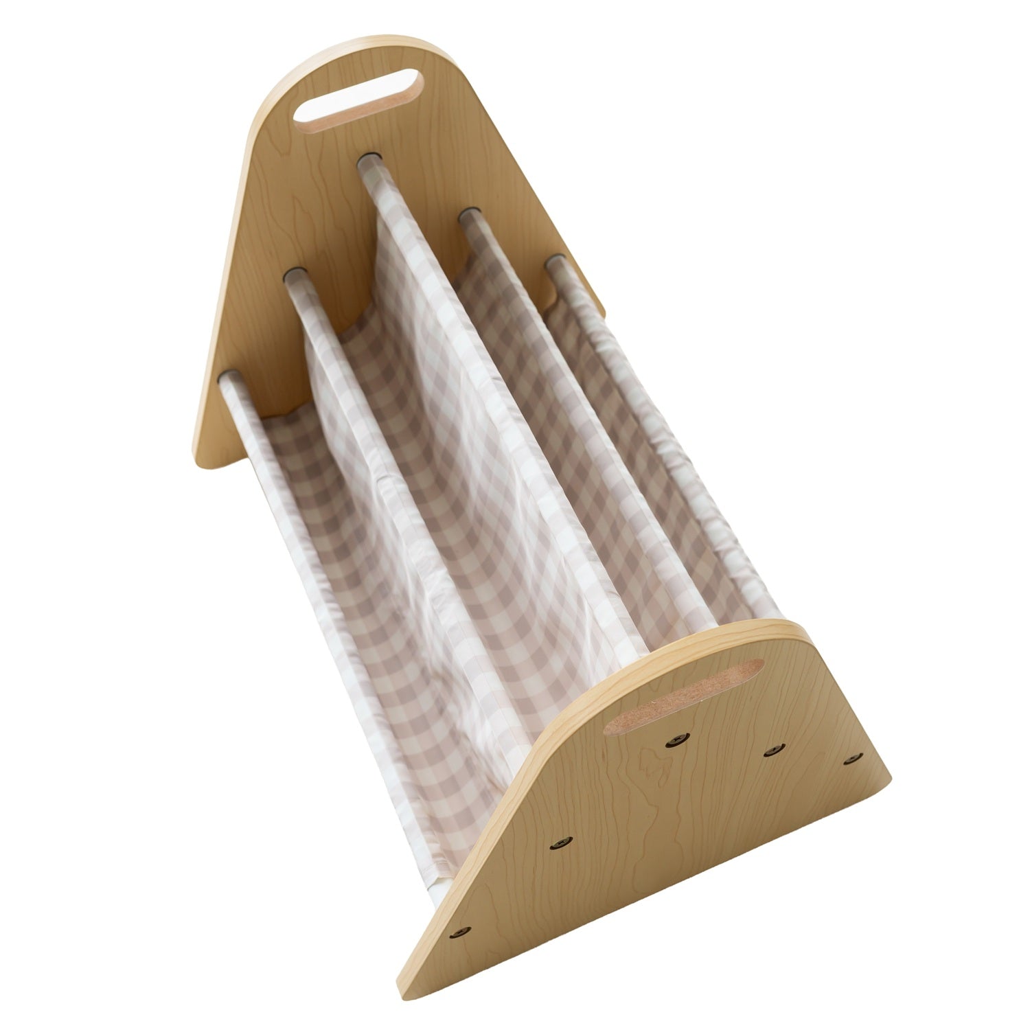 3-sprouts-biblioth-que-enfant-double-face-vichy-beige-portable image 5