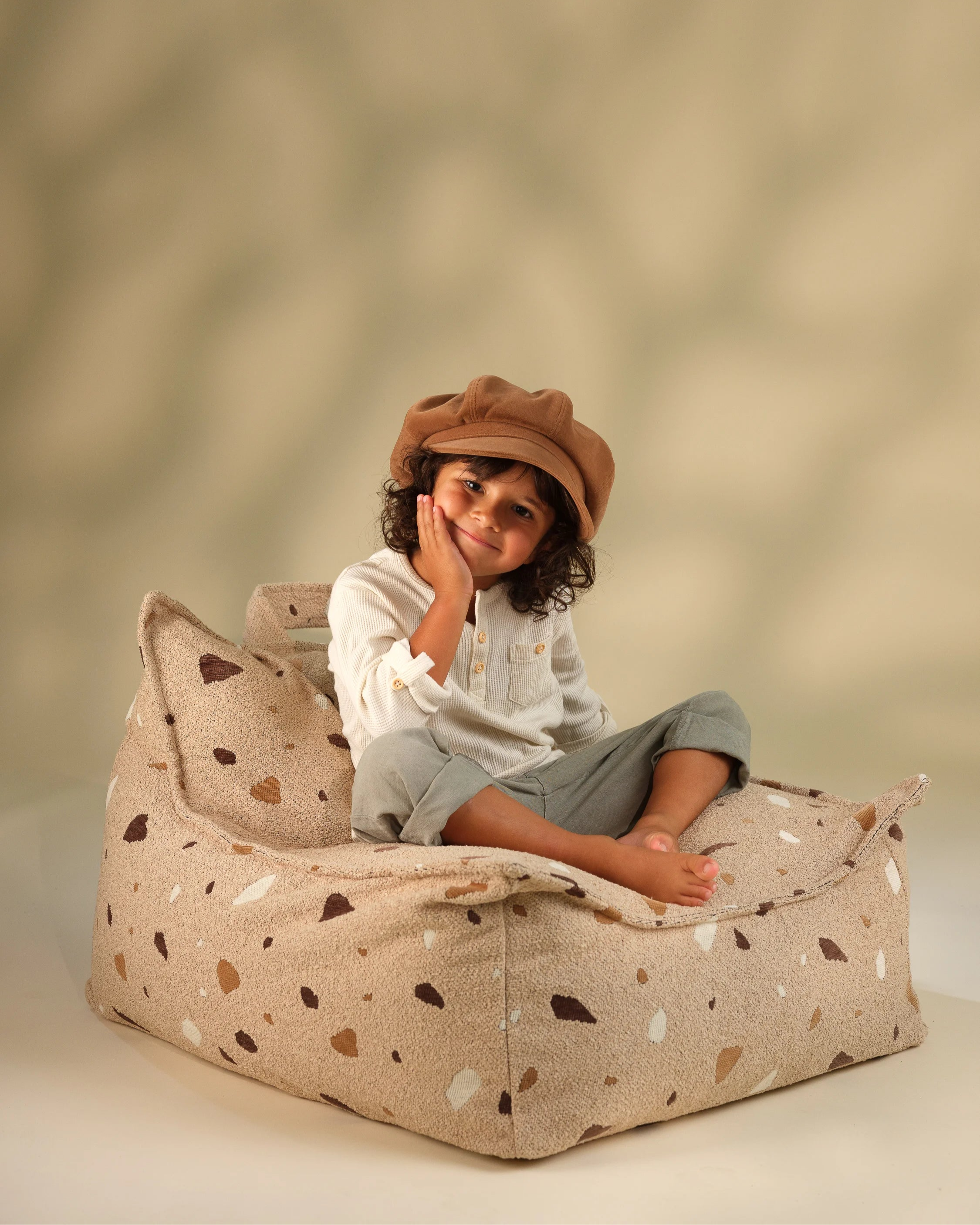 wigiwama-fauteuil-poire-terrazzo-sand-pouf-enfant image 4