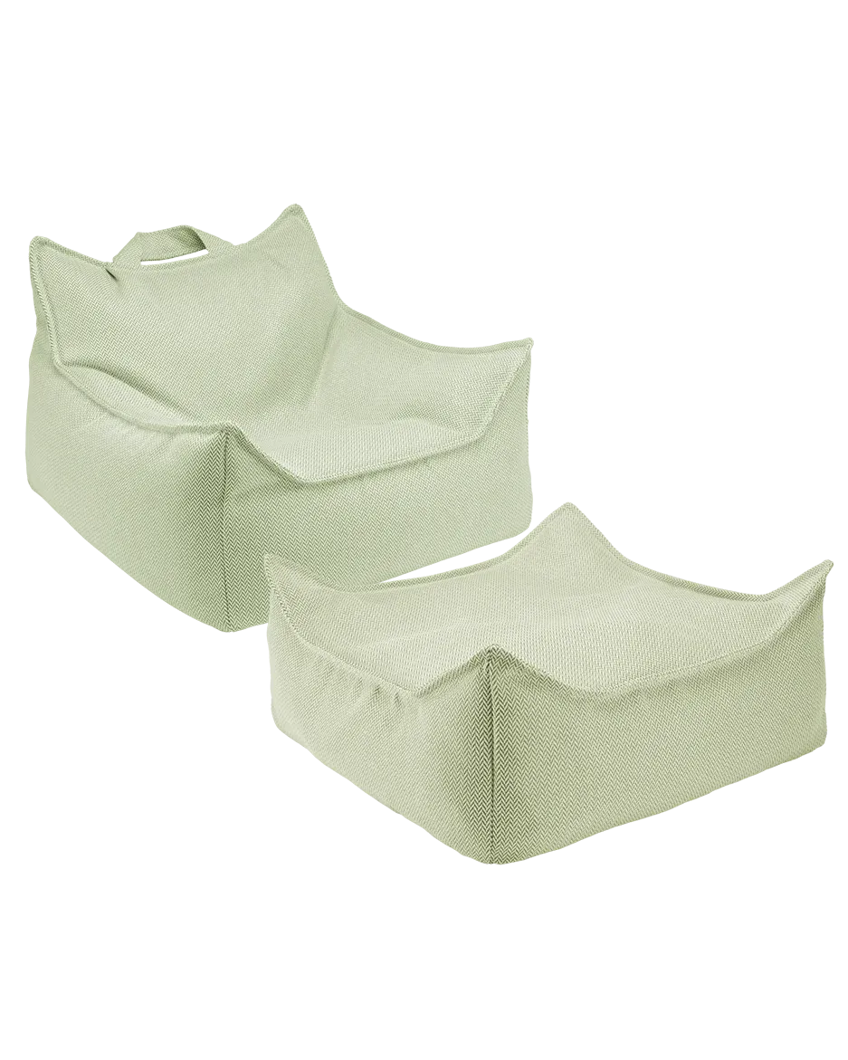 wigiwama-kit-fauteuil-poire-enfant-ottoman-carr-herba-ext-rieur image 1