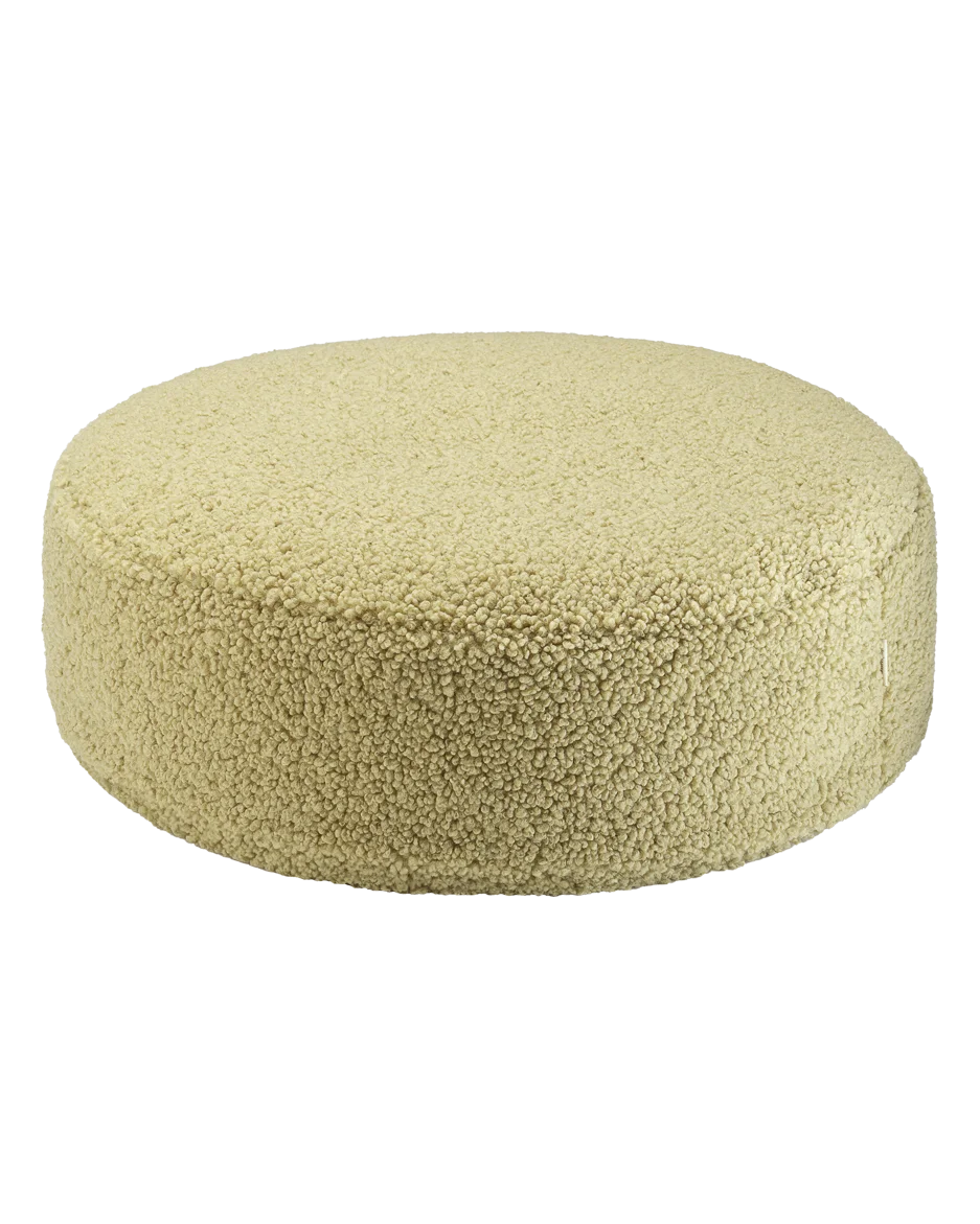 wigiwama-ottoman-rond-matcha-housse-de-rechange-en-tissu-teddy image 2