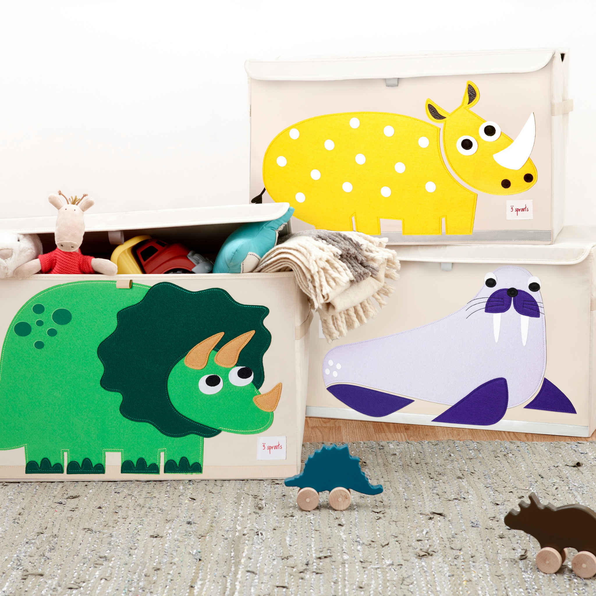 3-sprouts-rhino-coffre-jouets-animal-en-feutrine image 3