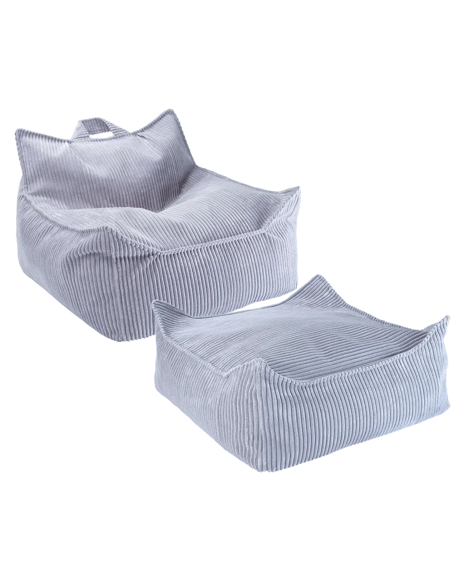 wigiwama-kit-fauteuil-poire-enfant-ottoman-carr-blueberry-blue-velours-c-tel image 1