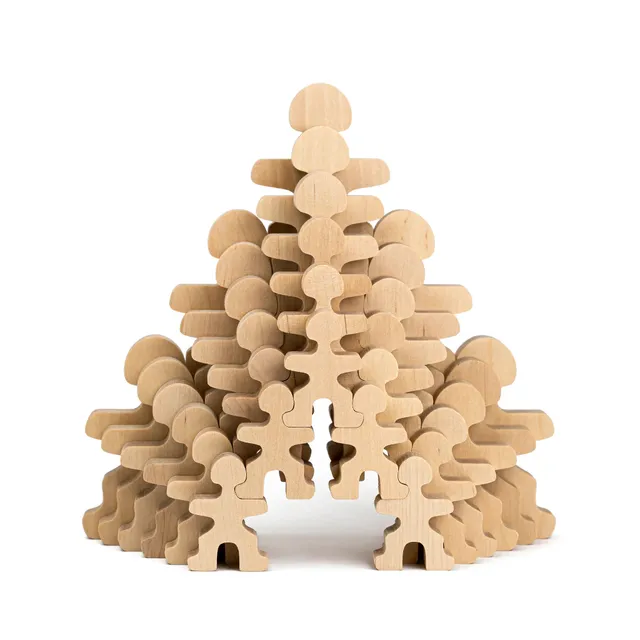 ette-tete-flockmen-set-famille-30-pi-ces-en-bois-naturel image 1