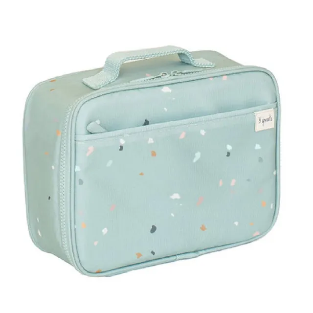 3-sprouts-sac-lunch-isotherme-tissu-recycl-terrazzo-green image 1