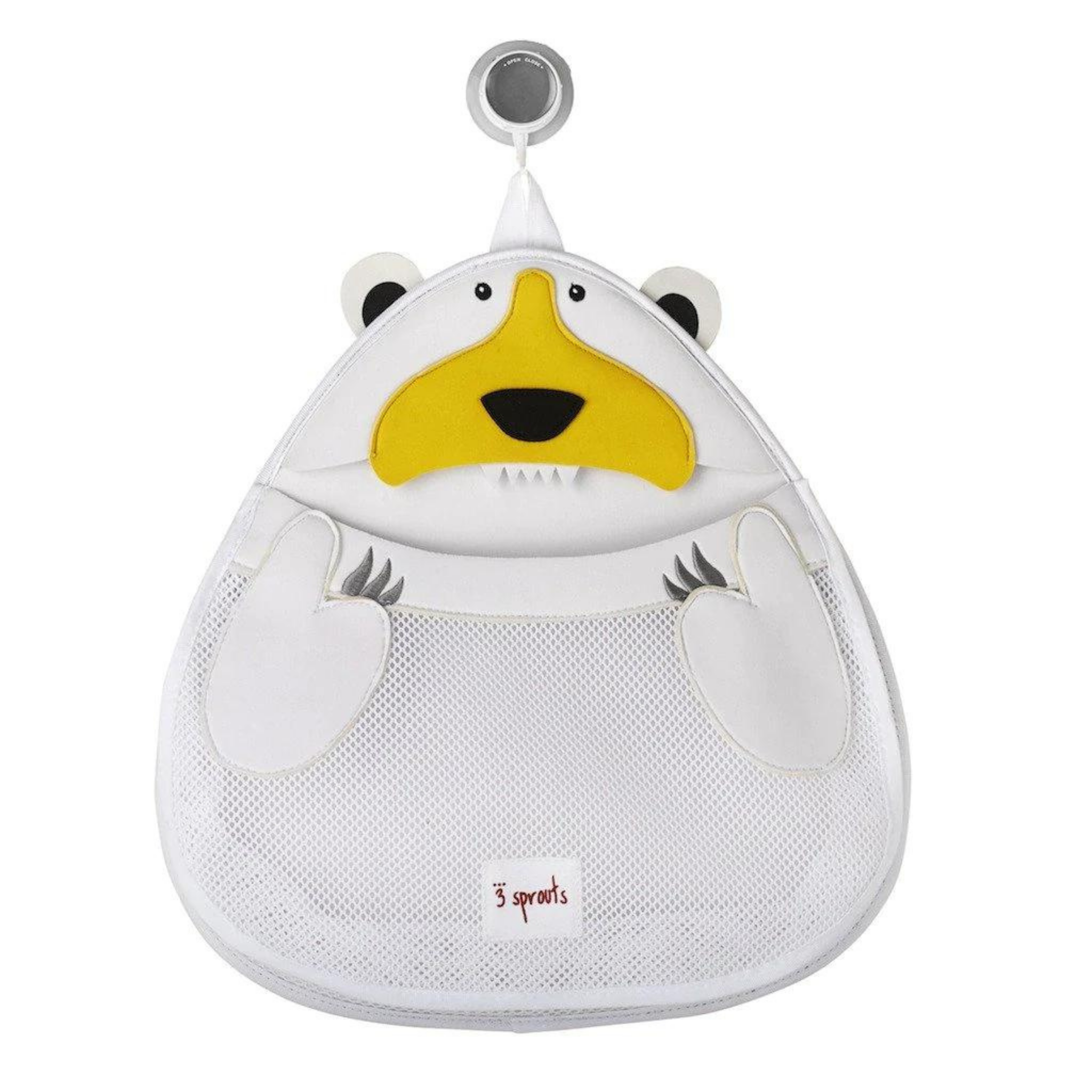3-sprouts-rangement-bain-ours-polaire-filet-ventouse image 1