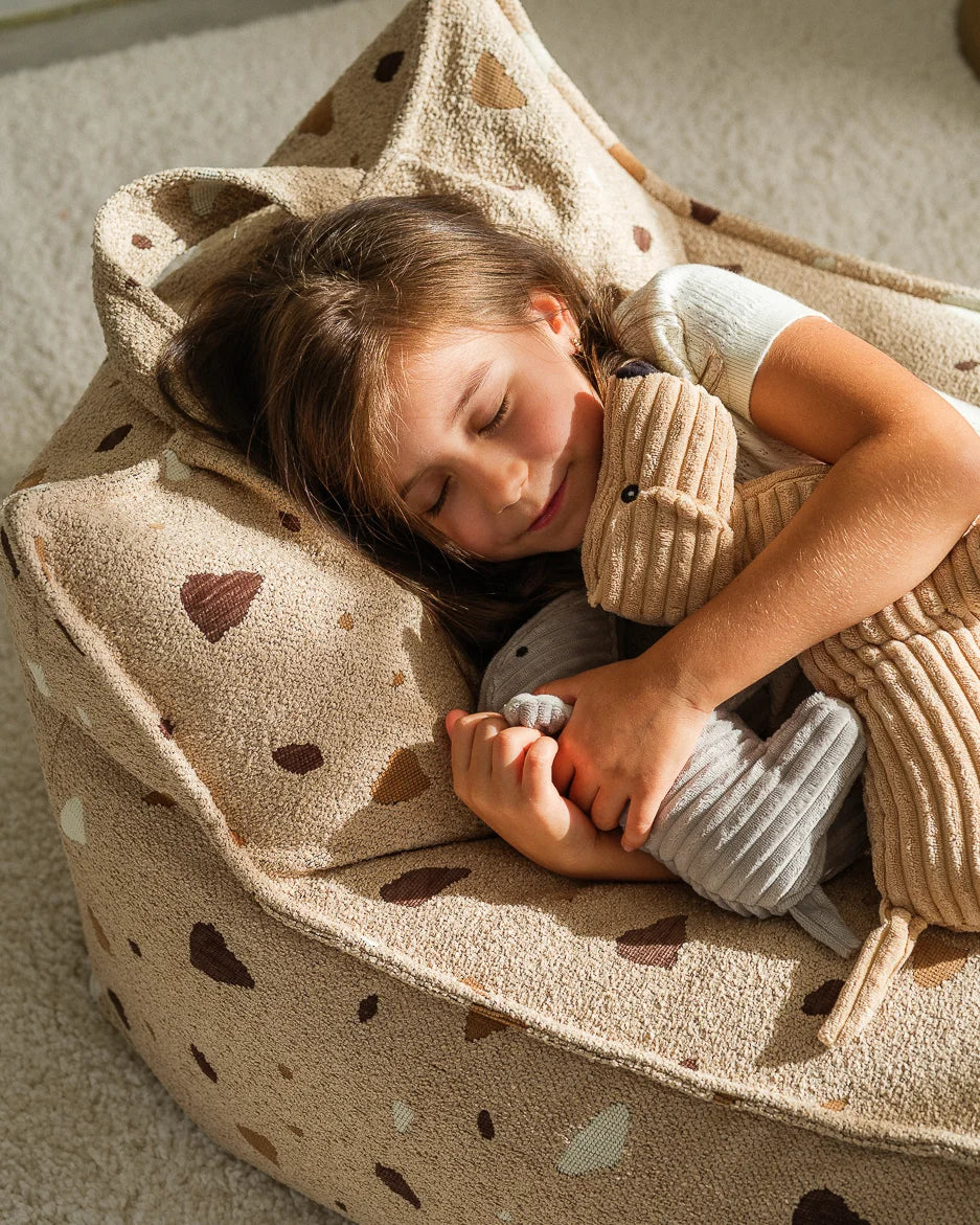 wigiwama-fauteuil-poire-terrazzo-sand-pouf-enfant image 2