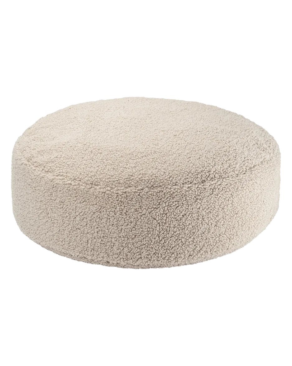 wigiwama-ottoman-rond-biscuit-coussin-de-sol-teddy-enfant image 1
