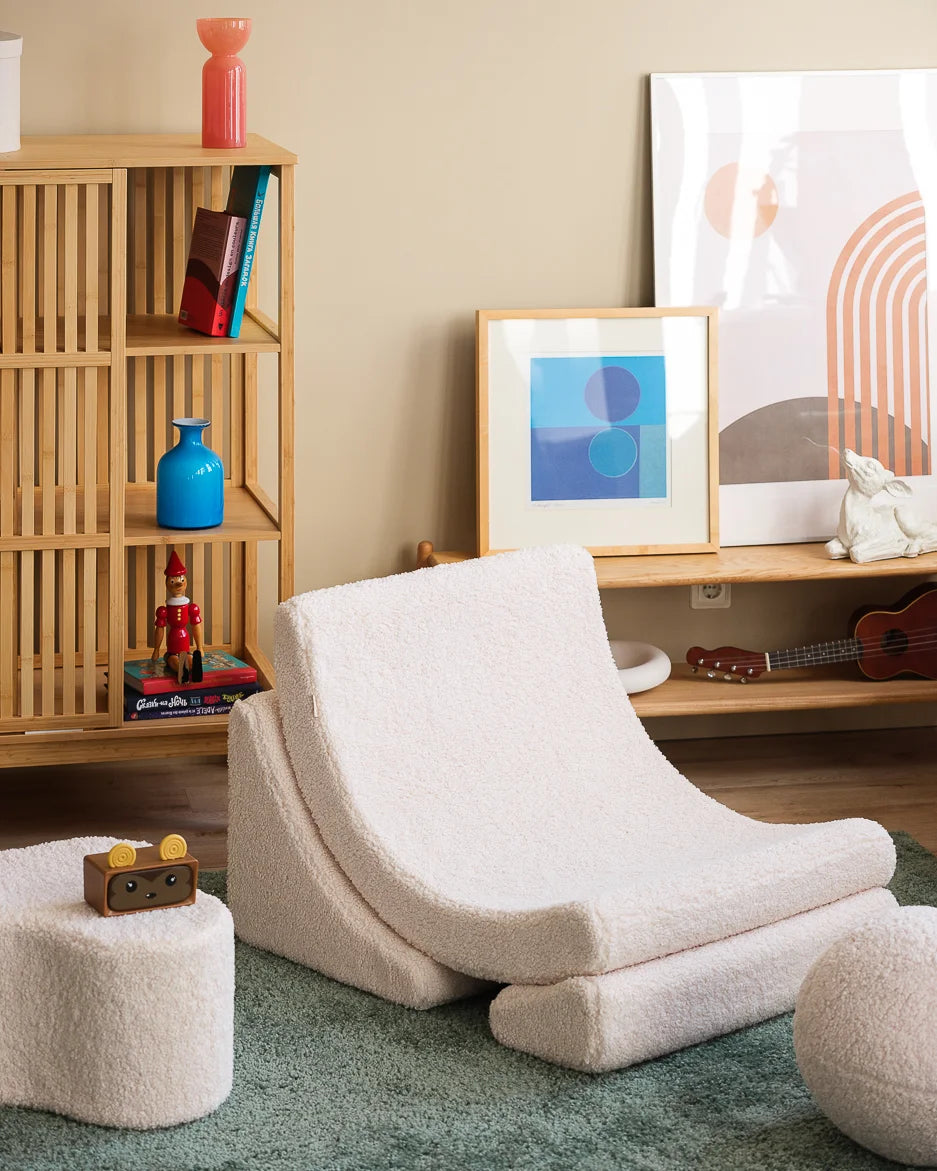 wigiwama-fauteuil-lune-chaise-modulable-enfant-cream-white-teddy image 2